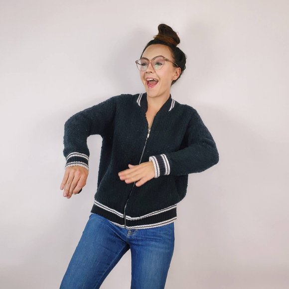 Black and White Track Jacket - Picture 2 of 5